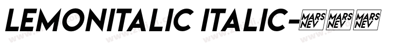 LemonItalic Italic字体转换